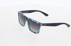 Hawk Blue Geometric Polarized Sunglasses