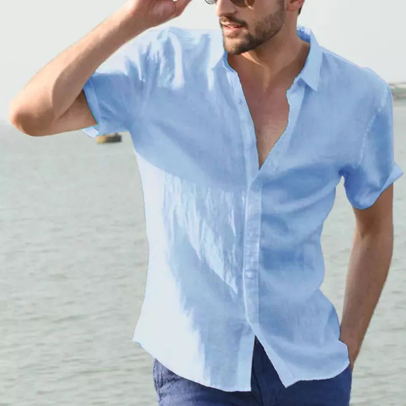 Euro-American Summer Casual Shirts for Men