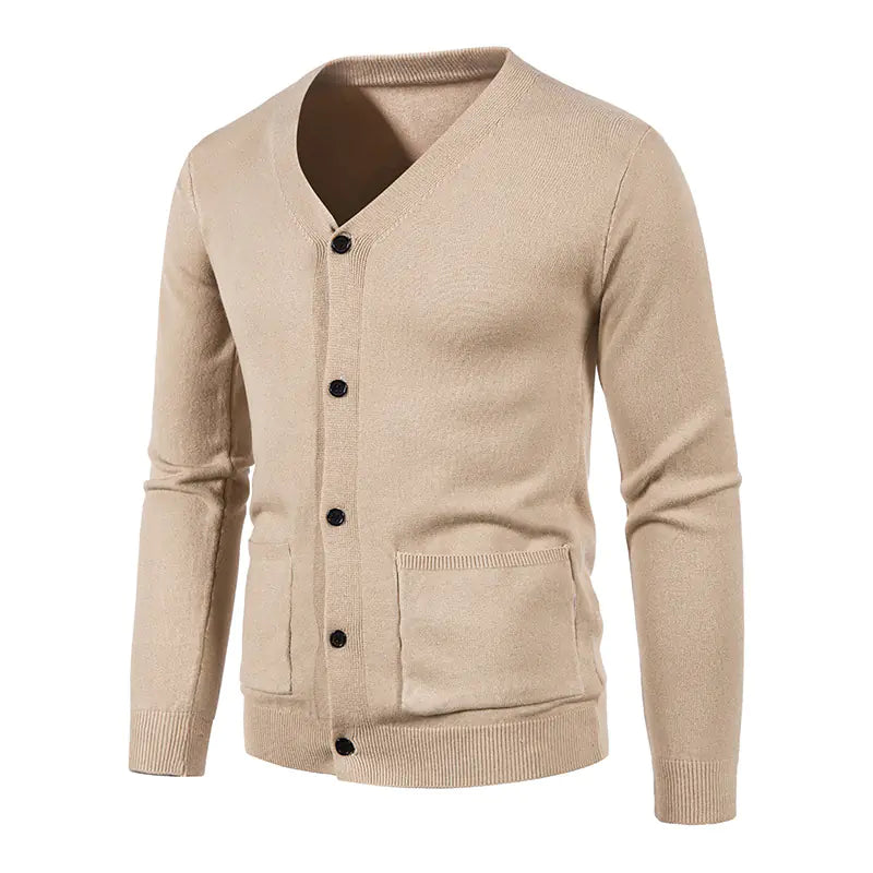 Men's Chic Solid Sweater Jacket