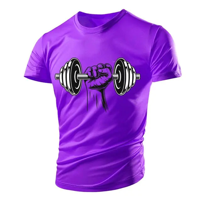 3D Gym Print Men's Polyester Tee