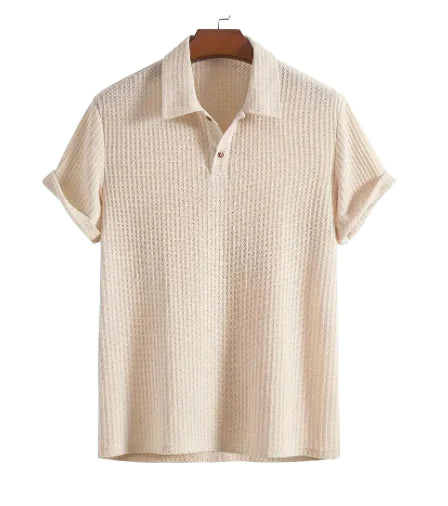 Textured Knit Polo