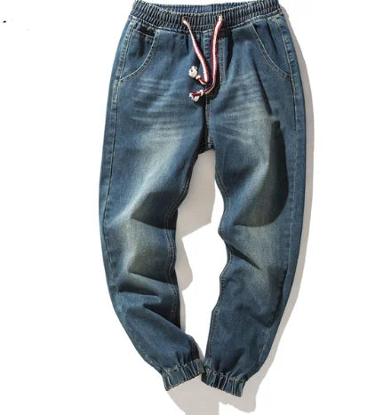 Modern Black Harem Joggers - Casual Fit Men's Pants