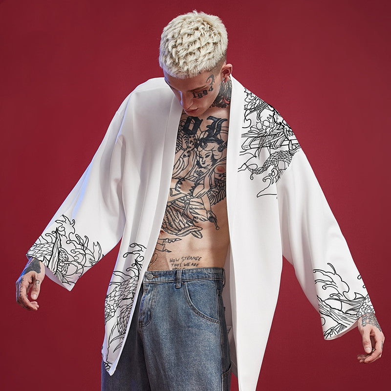 Men's Stylish Hand-Painted Cardigan