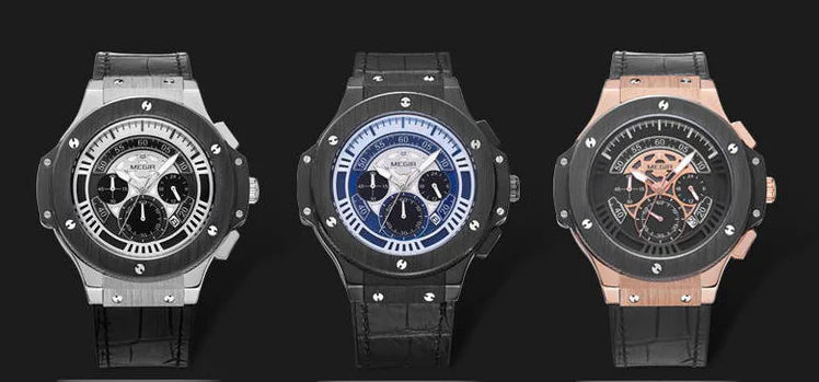 Water-Resistant Stylish Quartz Timepiece for Men