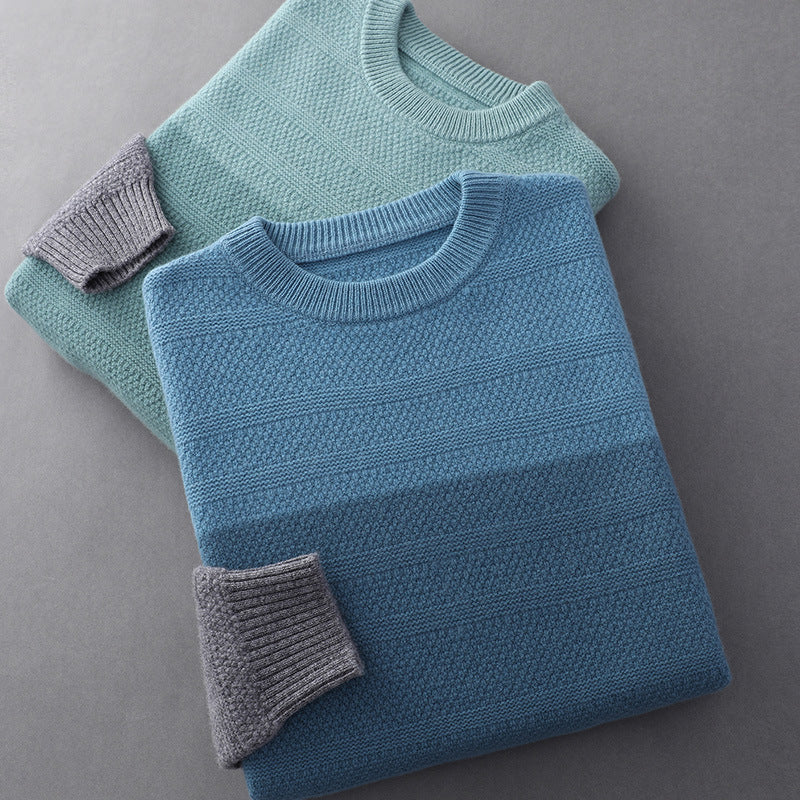 Colorblock Wool Sweater