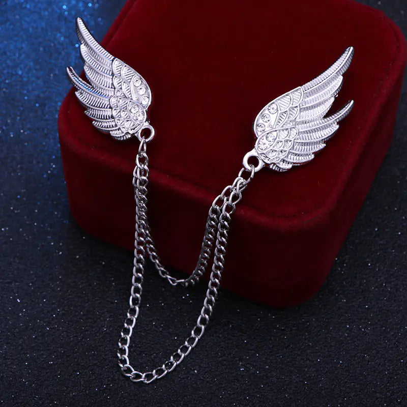 Angel Wing Chain Brooch