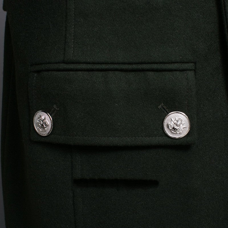 Classic Double-Breasted Woolen Coat