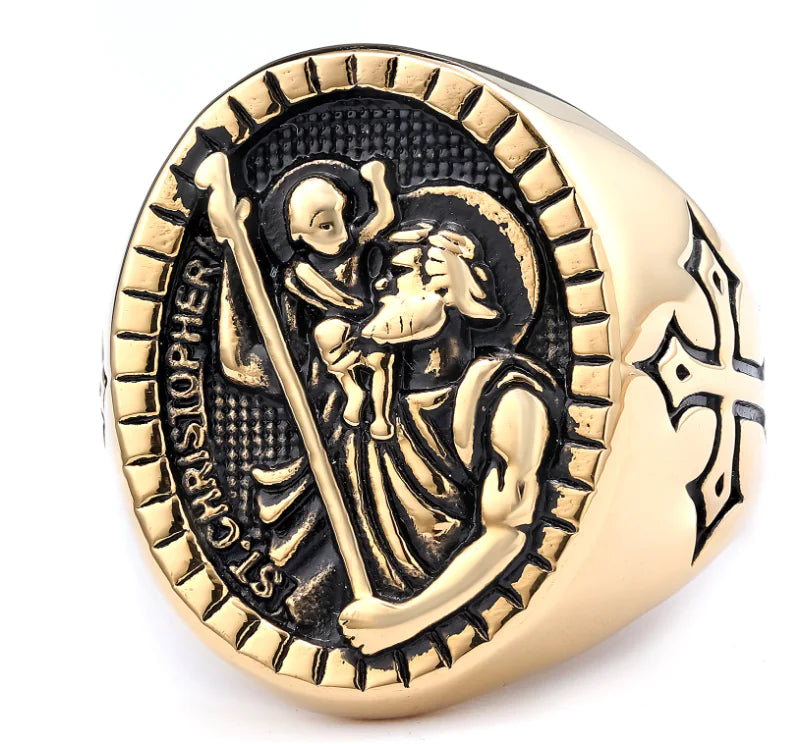 Classic Silver Men's Cross Ring
