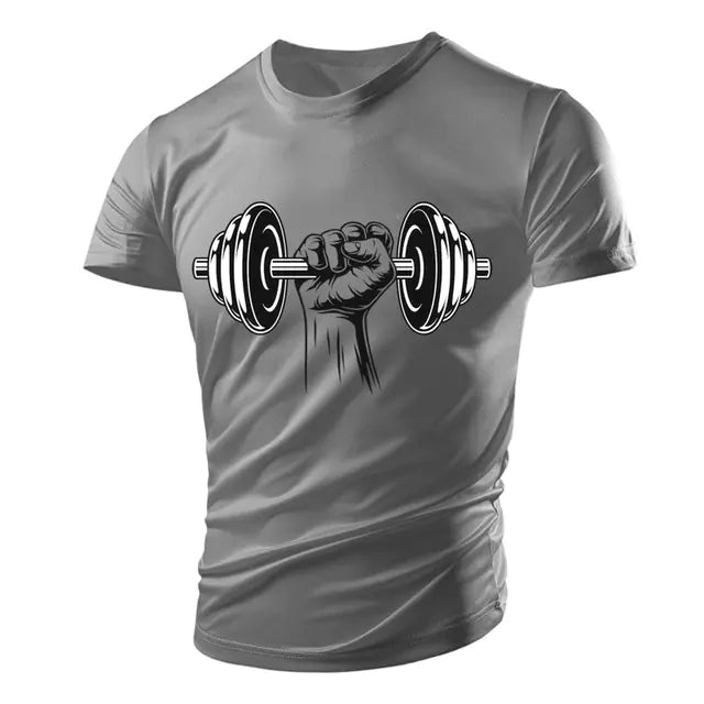 3D Gym Print Men's Polyester Tee