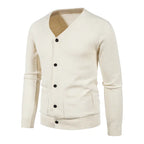 Men's Chic Solid Sweater Jacket