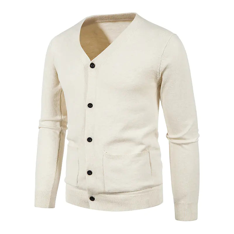 Men's Chic Solid Sweater Jacket