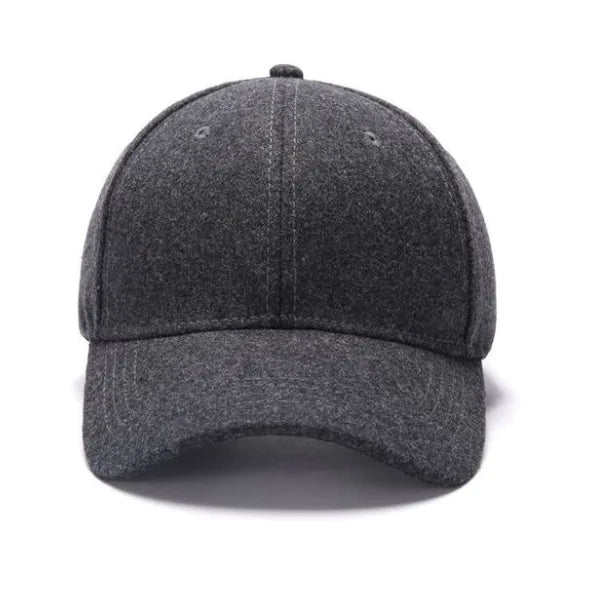 Classic Wool Felt Cap – Adjustable Warm Hat