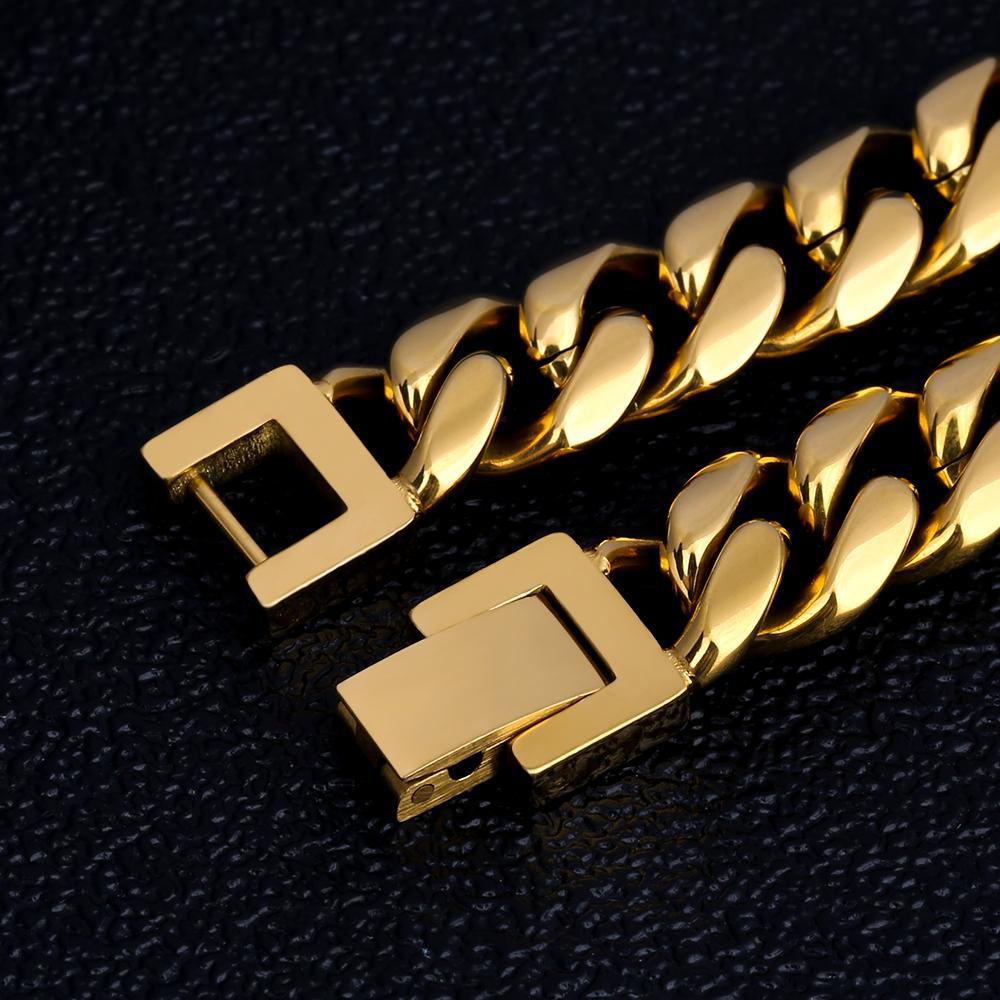 Titanium Steel Hip-hop Cuban Bracelet