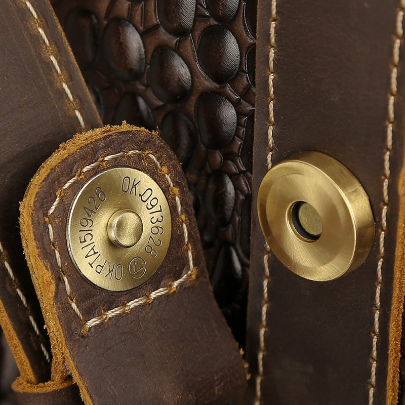 Elegant Crocodile Travel Tote for Men