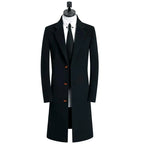 Mid-Length Woolen Coat