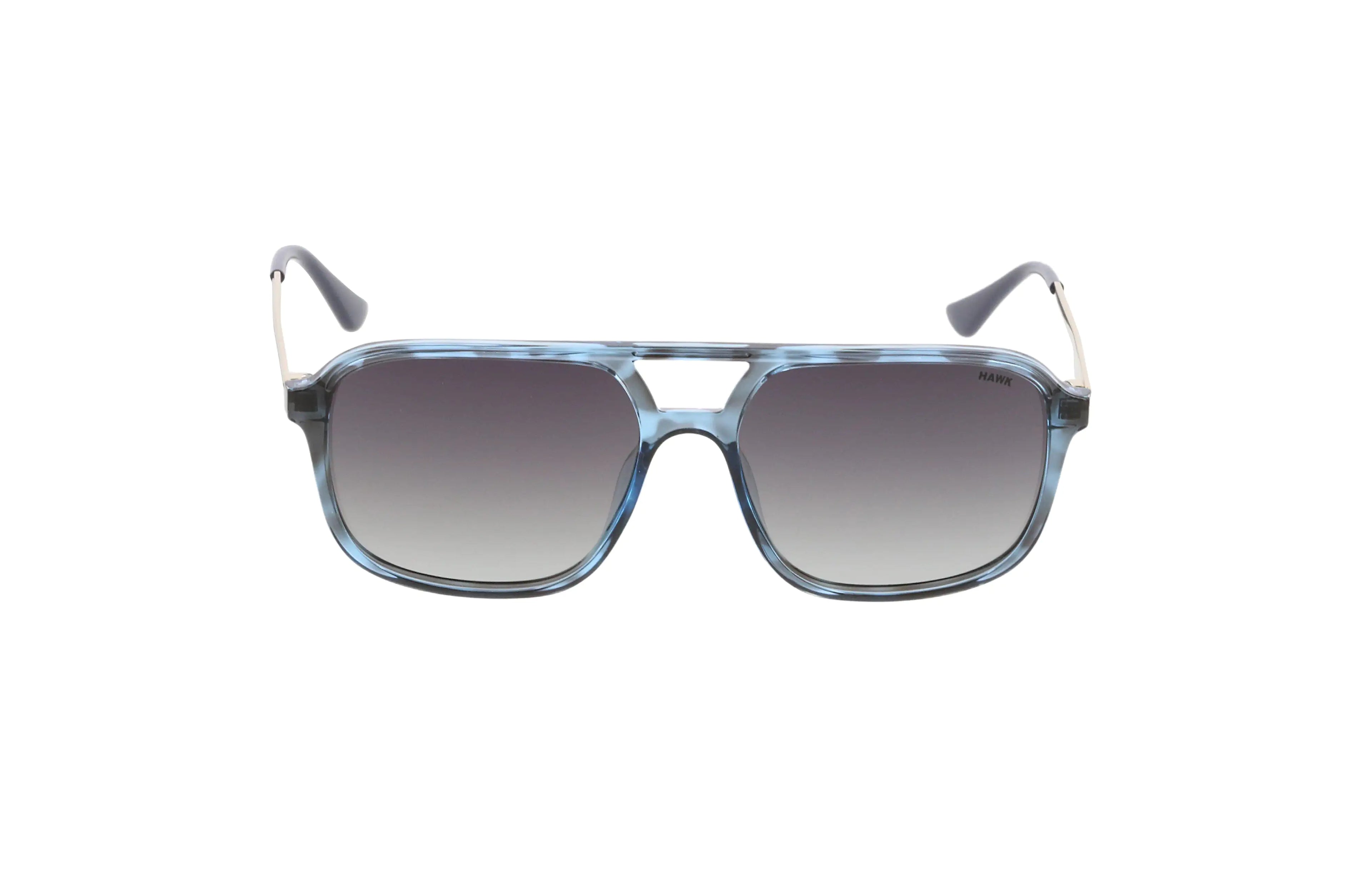 Hawk 2128 Blue Geometric Sunglasses