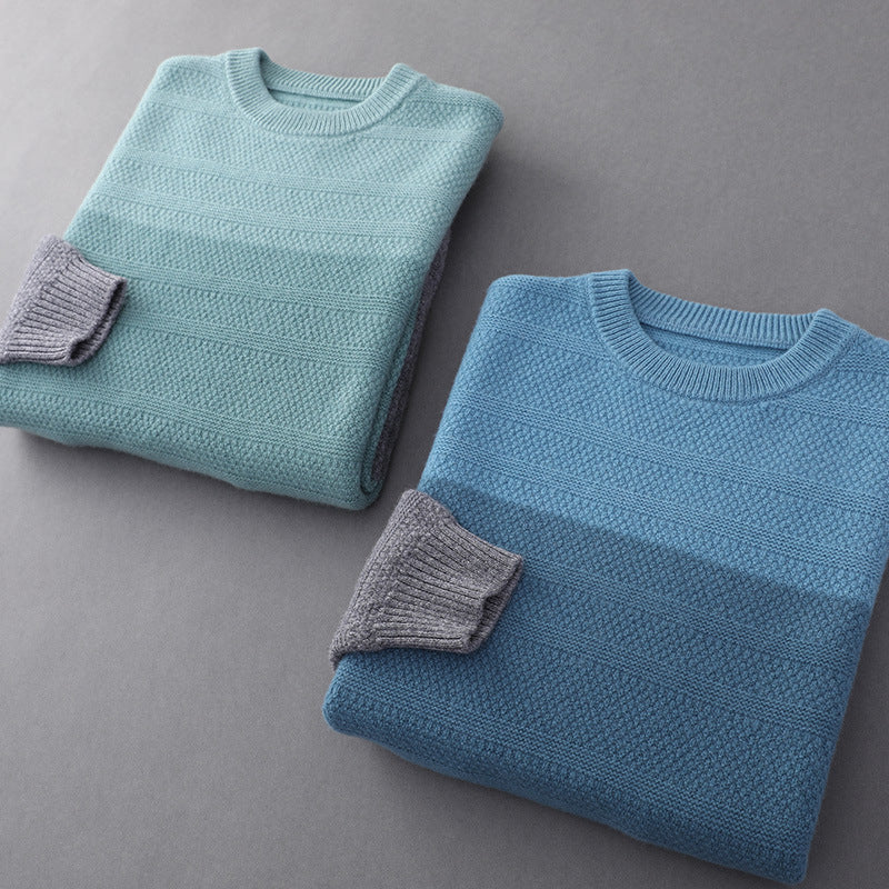 Colorblock Wool Sweater