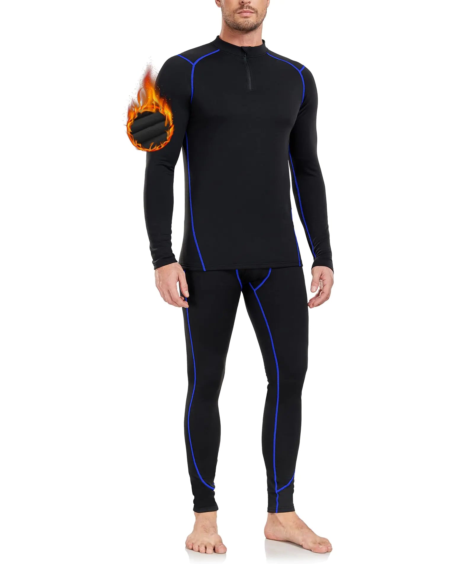 SnugCozy Thermal Fleece Long Johns Set
