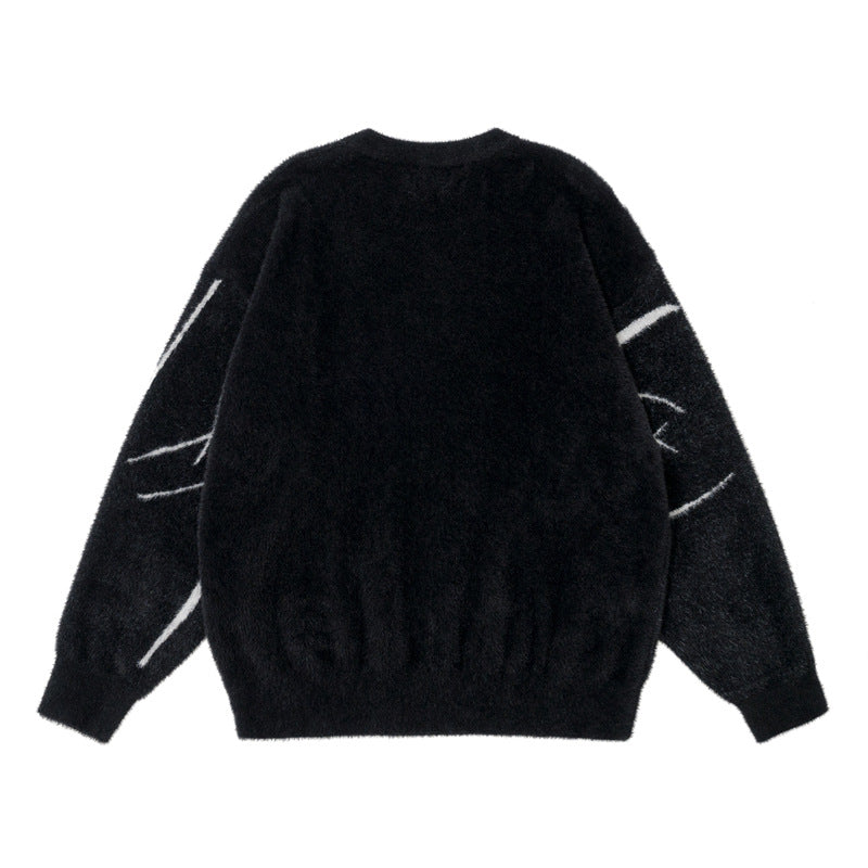 Men's Casual Jacquard Nylon Sweater