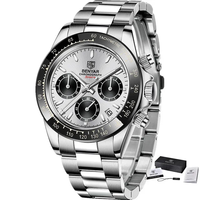 Precision Swiss Quartz Chronograph Watch