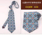 Retro Floral Elegance 9CM Tie