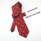 Retro Floral Elegance 9CM Tie