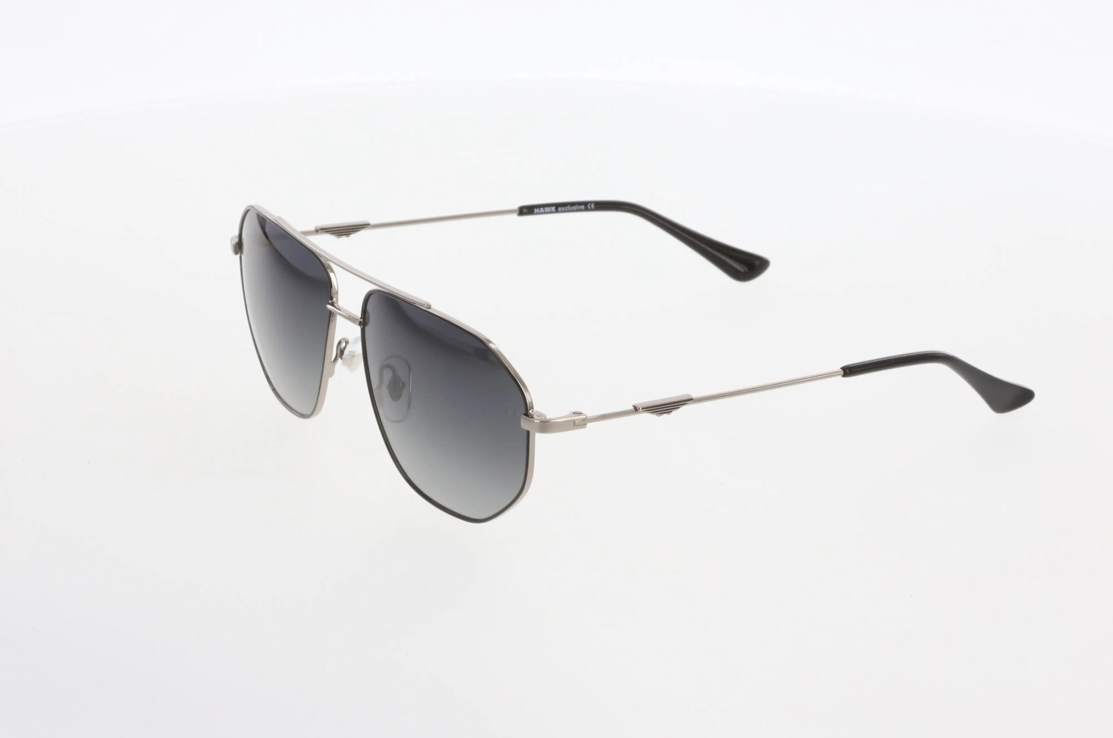 Hawk Metallic Geometric Sunglasses