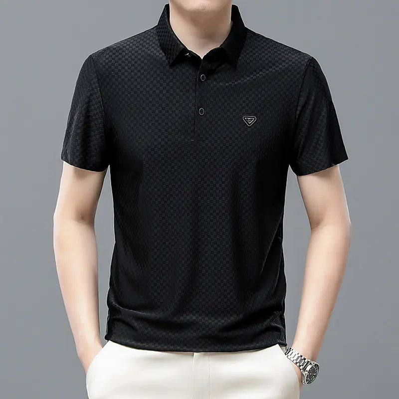 Summer Stretch Polo Shirt - Lightweight Short Sleeve