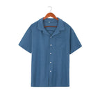 Men's Waffle Texture Shirt - Summer Chic