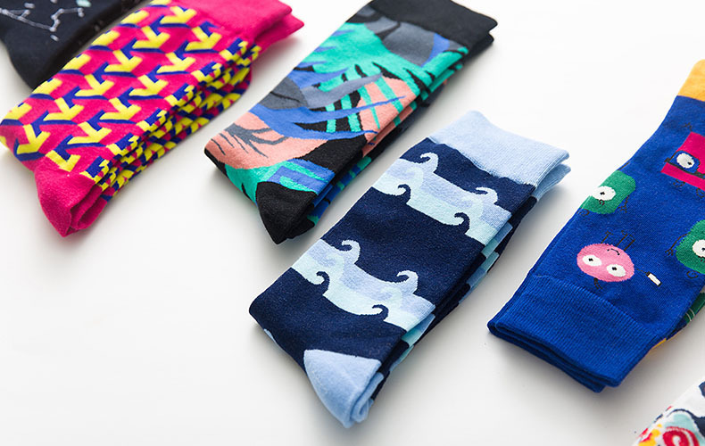 Modern Geometric Cotton Socks