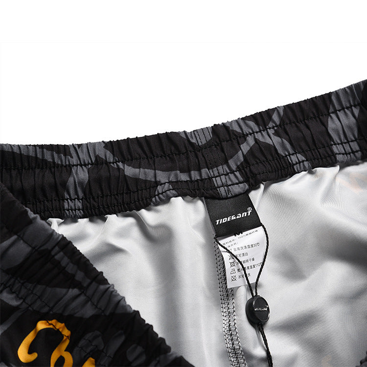 Chill Cat Camo Beach Shorts