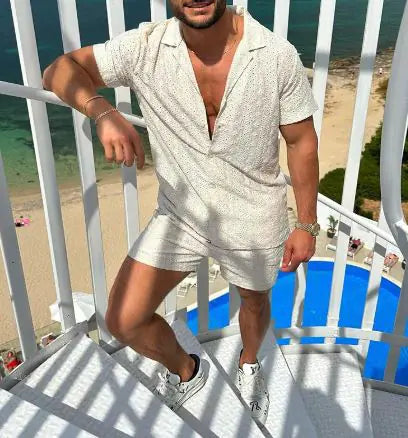 Cotton Polo and Shorts Set