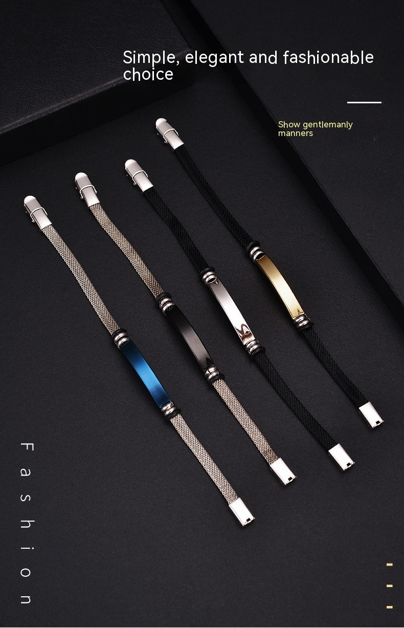 Vintage Stainless-Steel Bracelet