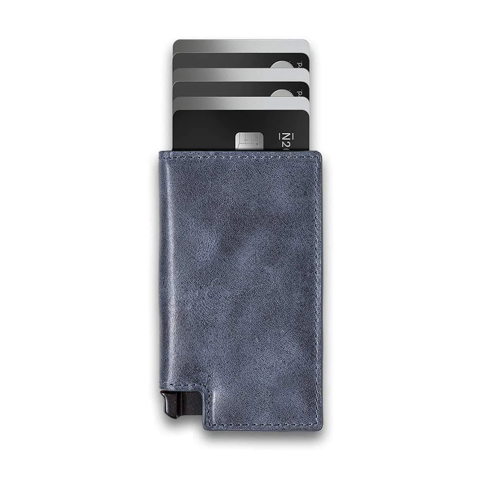 Leather RFID Secure Card Holder