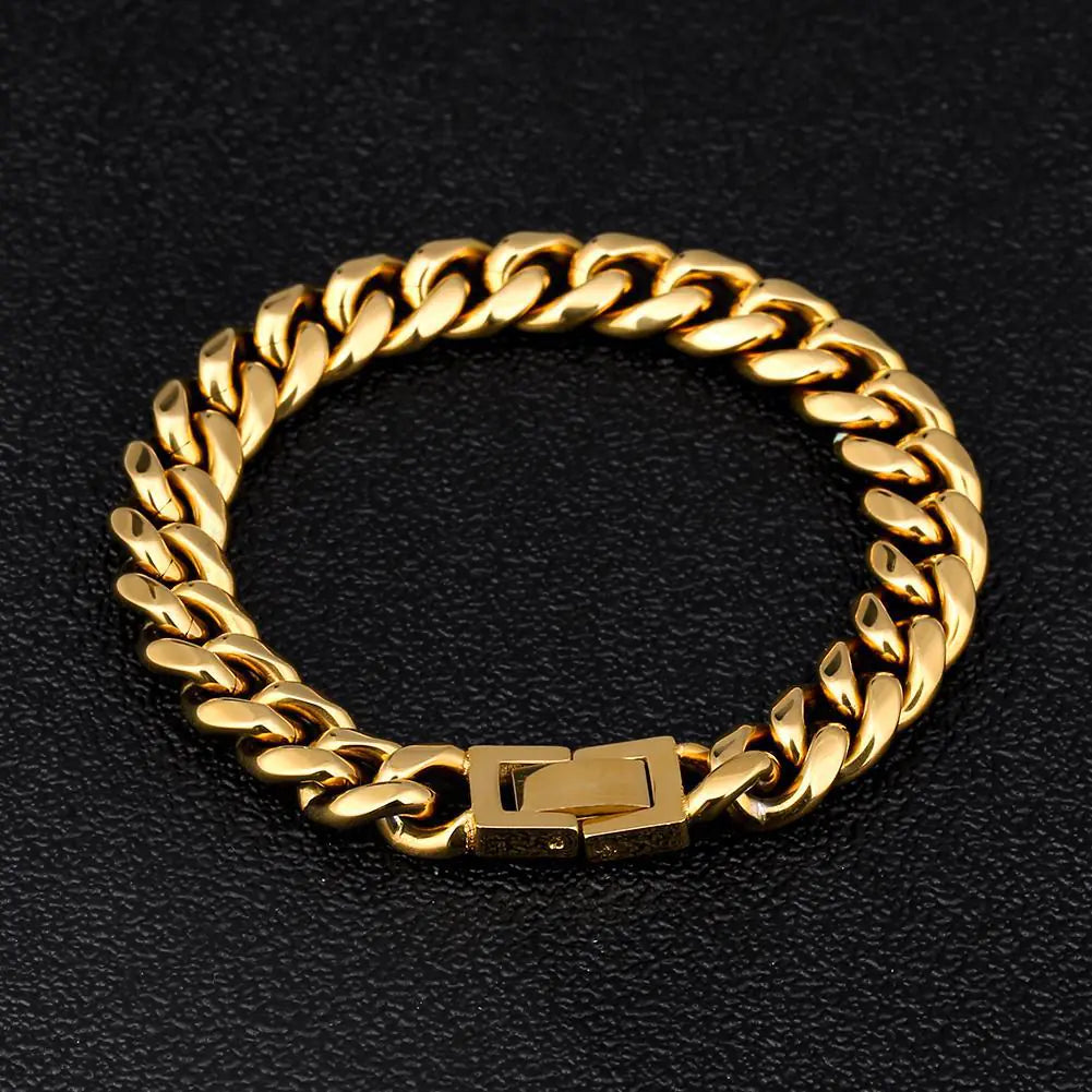 Titanium Steel Hip-hop Cuban Bracelet