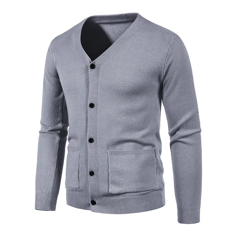 Men's Chic Solid Sweater Jacket