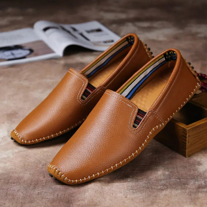 Premium Leather Loafers - Driving Edition