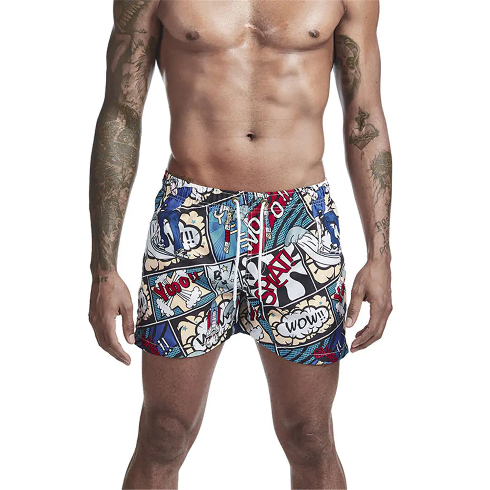 Men's Trendy Printed Swim Trunks