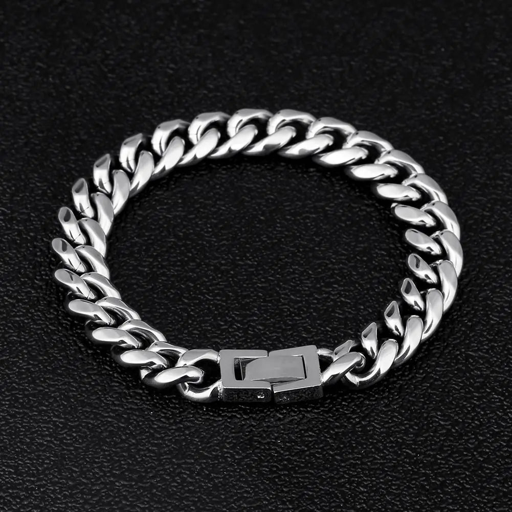 Titanium Steel Hip-hop Cuban Bracelet