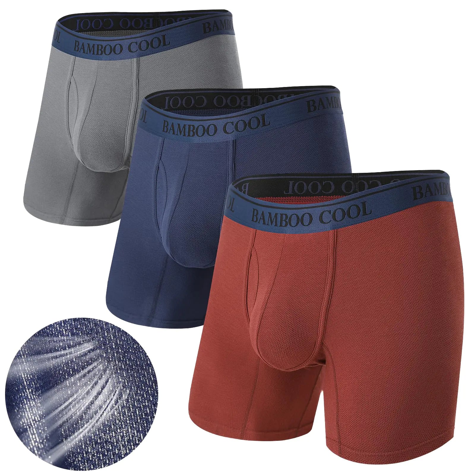 BAMBOO BREEZE Mesh Boxer Briefs | 3-Pack