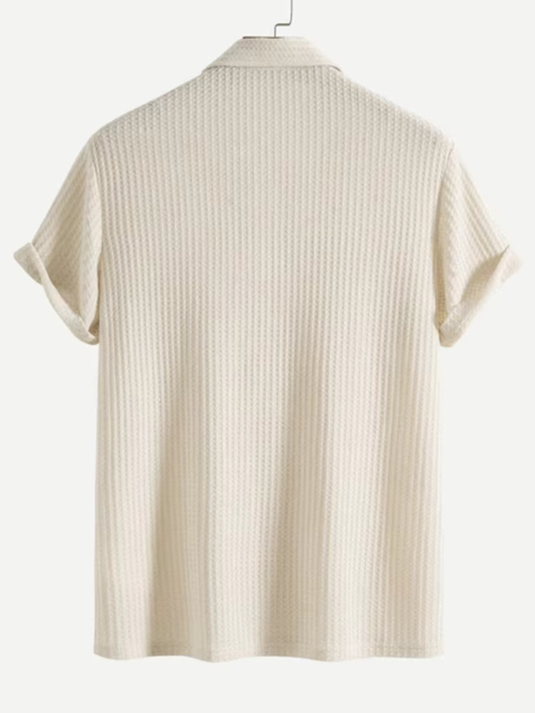 Textured Knit Polo