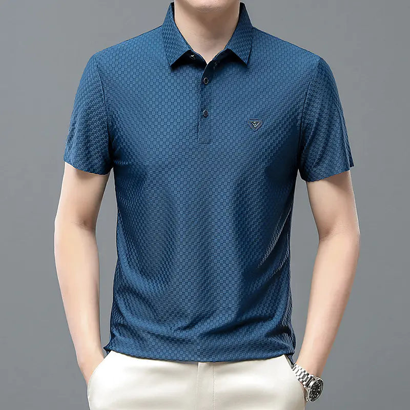 Summer Stretch Polo Shirt - Lightweight Short Sleeve