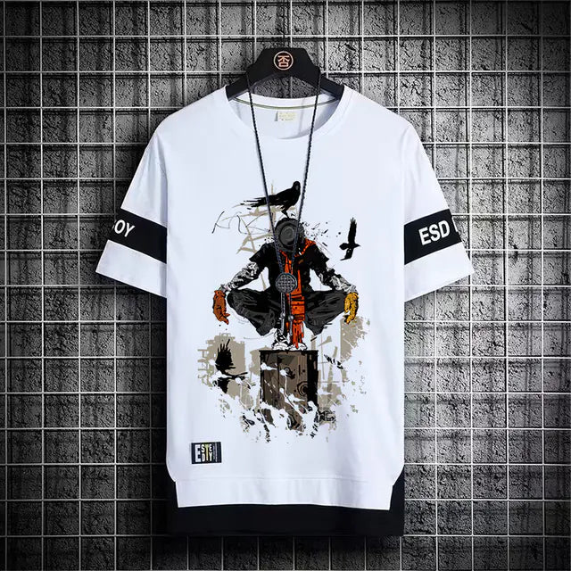 Harajuku Summer Graphic Tees for Men