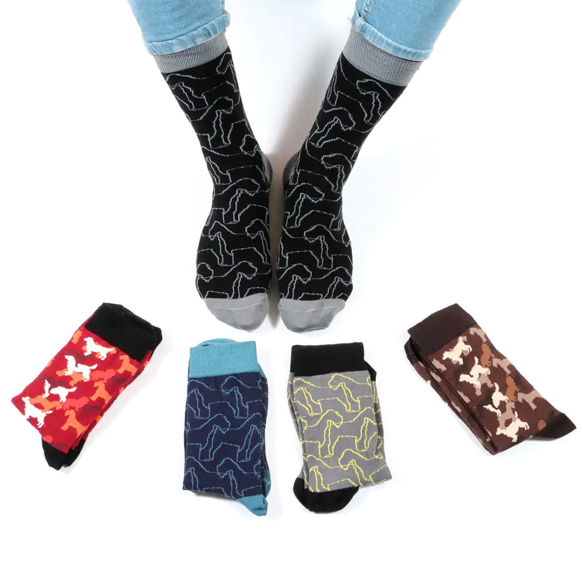 ComfortCrew Cotton Socks - 5-Pack Multicolor