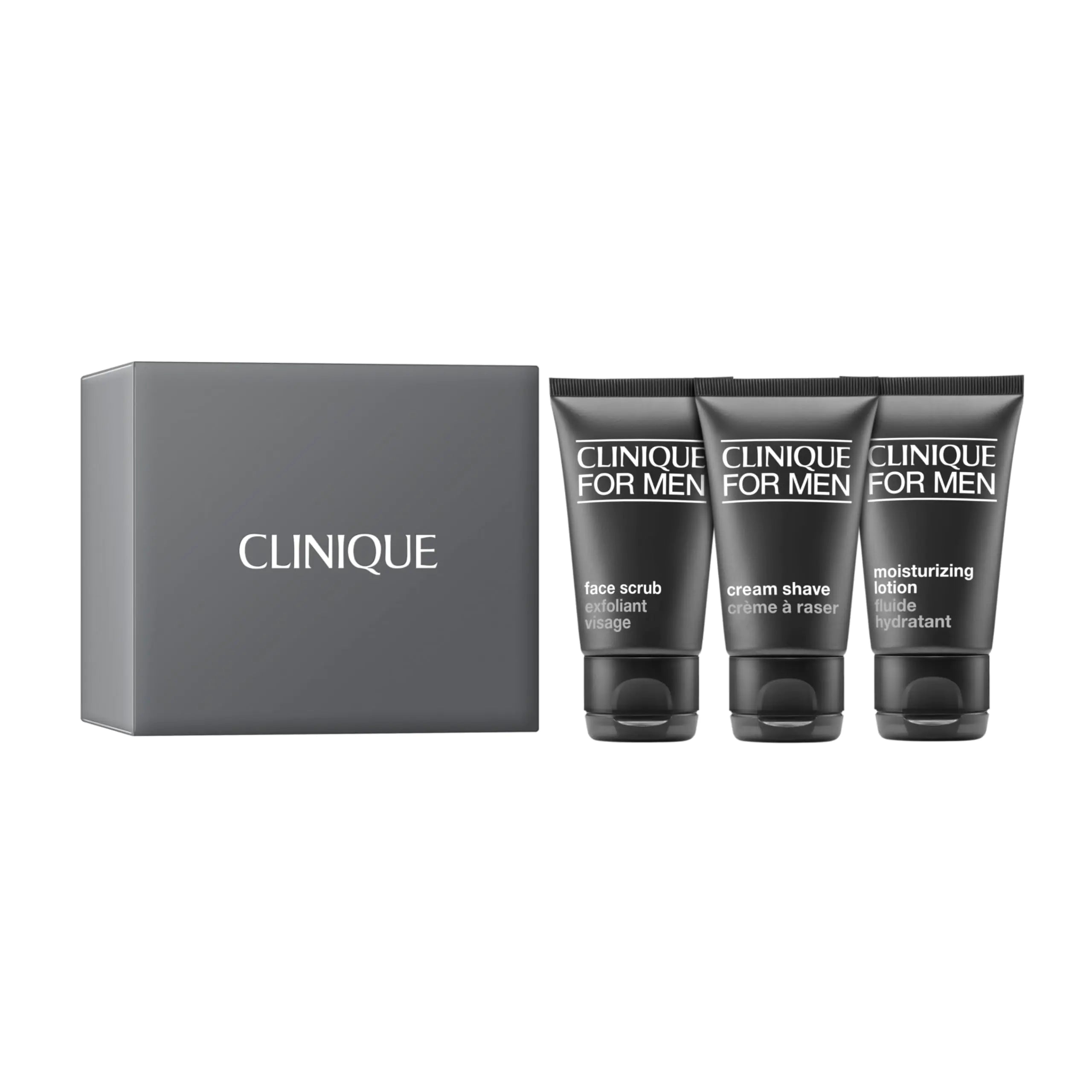 Clinique Men's Complete Shaving Kit: Face Scrub, Cream & Hydrating Lotion