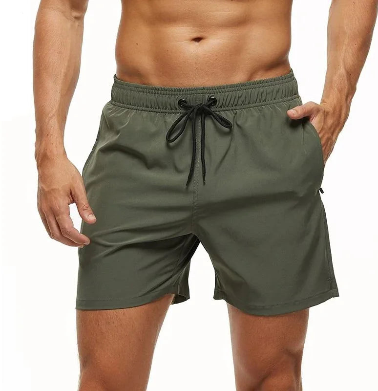 Men's Solid Color Leisure Shorts