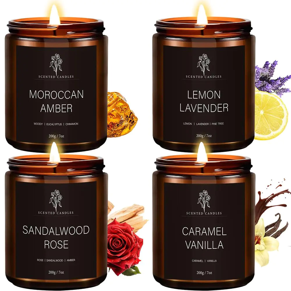 Aromatic Quartet Men's Candle Set