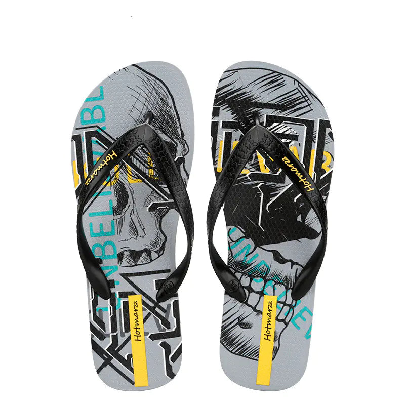 Urban Art Beach Flip Flops - Slip Resistant