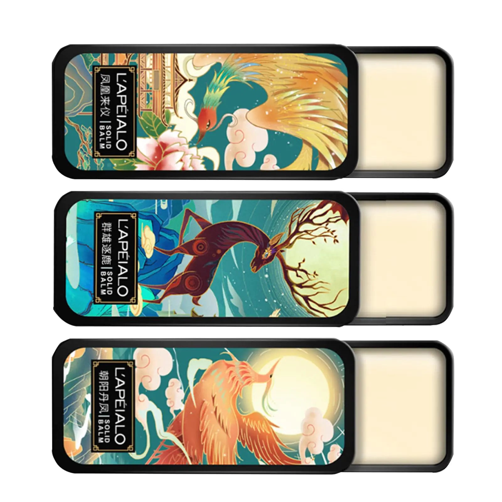 Gcdat Trio Solid Perfume Set - Portable Natural Balms