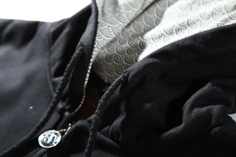 Dragon Embroidery Hoodie Jacket